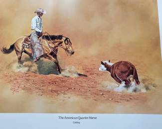 Randy Steffen – American Quarter Horse Series (1970s)
Vintage Western art posters featuring ranch life and competitive riding.