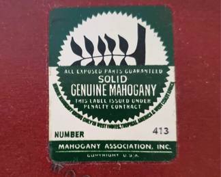 Mid-century solid mohagany marble top dresser made in Eastlake style.