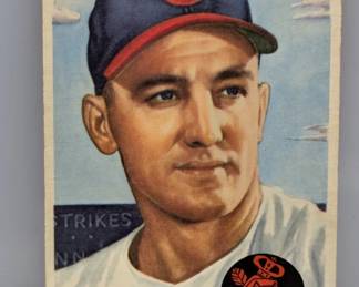 1953 Topps Baseball Jim Fridley Cleveland Indians