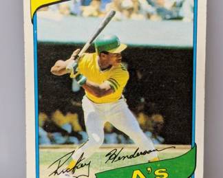 1980 Topps Rickey Henderson RC #482