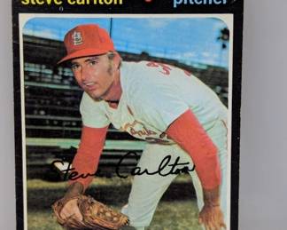 1971 Topps Steve Carlton 55 NO CREASES/HOF