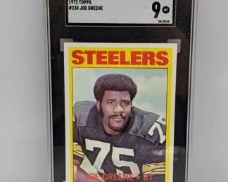 1972 Topps Joe Greene 2nd year Rare Pop 39 SGC 9