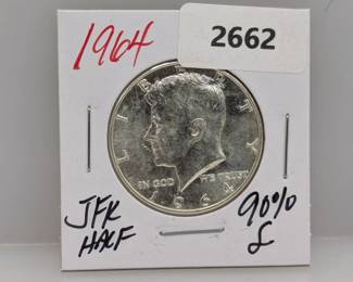 1964 90% Silver JFK Half $1 Dollar
