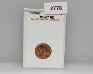 GGC 1956-D MS67RD Wheat Cent