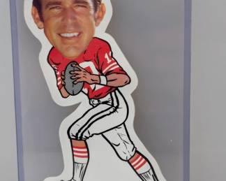 1972 NFLPA VINYL STICKERS John Brodie No Creases