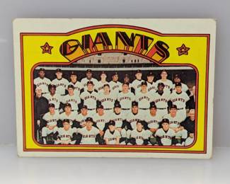 1972 Topps Baseball #771 Giants Team Card HN