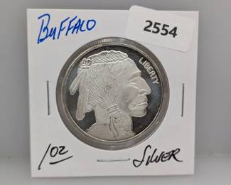 1oz .999 Silver Buffalo Round
