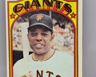 1972 Topps Baseball #49 Williel Mays HOF Giants