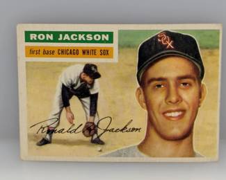 1956 Topps Baseball #186 Ron Jackson White Sox