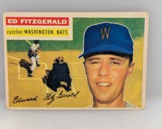 1956 Topps Baseball #198 Ed Fitzgerald Nationals