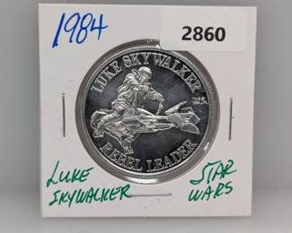 1984 Star Wars Luke Skywalker Token