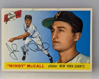 1955 Topps Baseball Windy McCall New York Giants