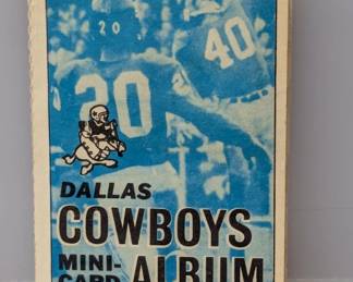 1969 Topps Mini Card Albums Dallas Cowboys Team 5