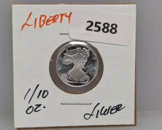 1/10oz .999 Silver Liberty Round