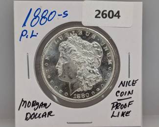 1880-S PL 90% Silver Morgan $1 Dollar