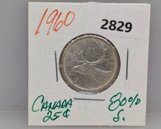 1960 80% Silv Canada Quarter
