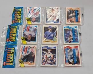 (3) 1990 Fleer Baseball 45 Card Rack Packs