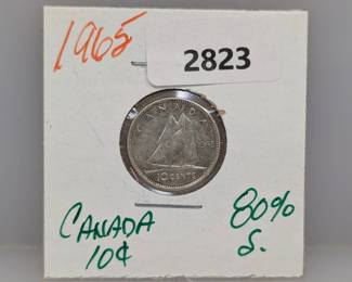 1965 80% Silv Canada Dime