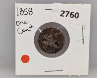 1858 Flying Eagle Cent