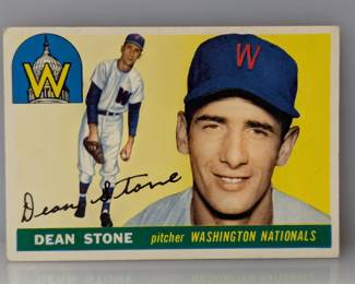 1955 Topps Baseball #60 Dean Stone Nationals