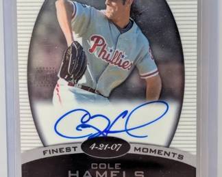 2008 Cole Hamels Topps Finest Auto