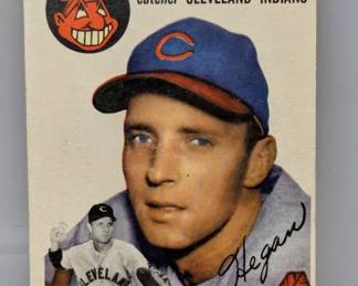 1954 Topps Baseball Jim Hegan Cleveland Indians