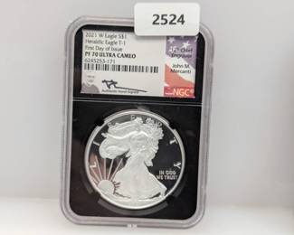 NGC 2021-W PF70 Ultra Cam 1oz .999 Silv Eagle $1