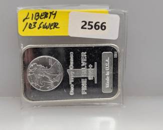 1oz .999 Silver Liberty Bar