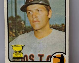 1973 Topps Carlton Fisk #193 Crease