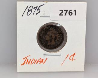 1875 Indian Head Cent