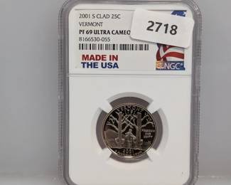 NGC 2001-S PF69 Ultra Cam VT Quarter