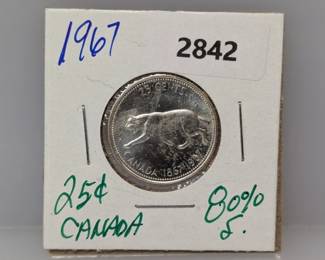 1967 80% Silv Canada Quarter