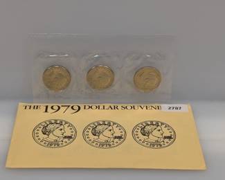 1979 Susan B Anthony Dollar Souvenir Set