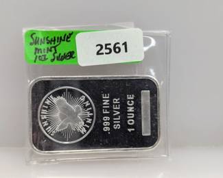 1oz .999 Silver Sunshine Mint Bar