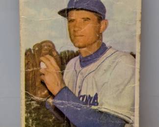 1954 Bowman Preacher Roe #218, creases