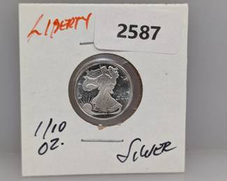 1/10oz .999 Silver Liberty Round