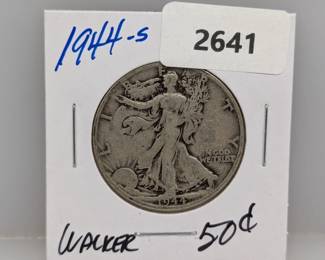 1944-S 90% Silver Walker Half $1 Dollar