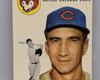 1954 Topps Baseball #4 Hank Sauer Chicago Cubs