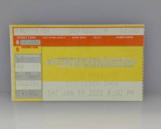 2002 George Harrison at the Pageant Ticket Stub