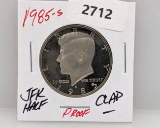 1985-S PF Clad JFK Half $1 Dollar