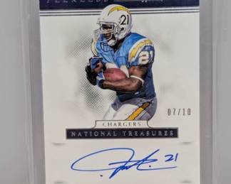 2017 Nat Treasures Ladainian Tomlinson Auto /10