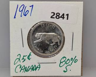 1967 80% Silv Canada Quarter