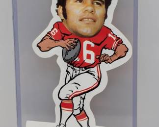 1972 NFLPA VINYL STICKERS Plunkett 2X World Champ