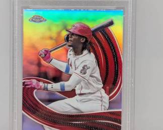 2024 Topps Chrome Elly De La Cruz Strokes PSA10 RC