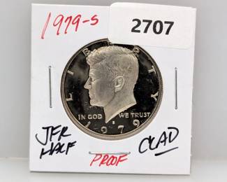 1979-S PF Clad JFK Half $1 Dollar