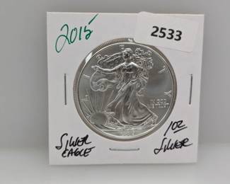 2015 1oz .999 Silver Eagle $1 Dollar