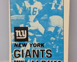 1969 Topps Mini Card Albums New York Giants