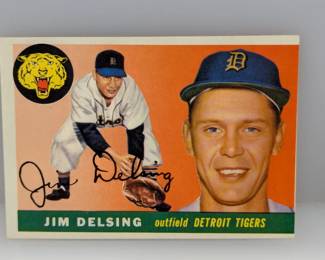 1955 Topps Baseball Jim Delsing Detroit Tigers