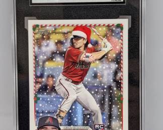 2023 Topps Holiday Carroll Santa Hat/Cane SGC10