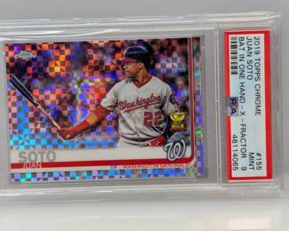 2019 Topps Chrome Xfractor Juan Soto 155 PSA 9